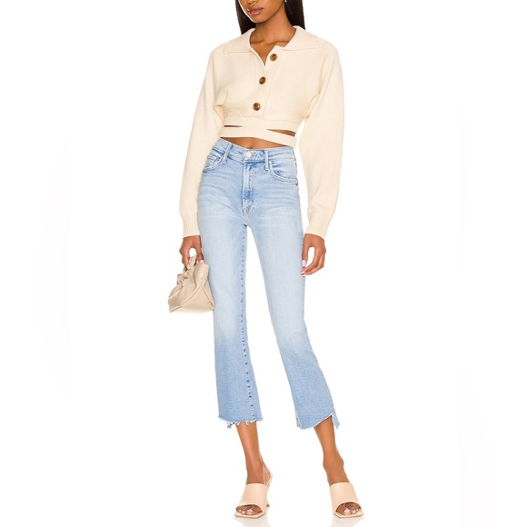 MOTHER Denim - NWT MOTHER Denim The Insider Crop Step Fray Jeans Limited edition Size 25